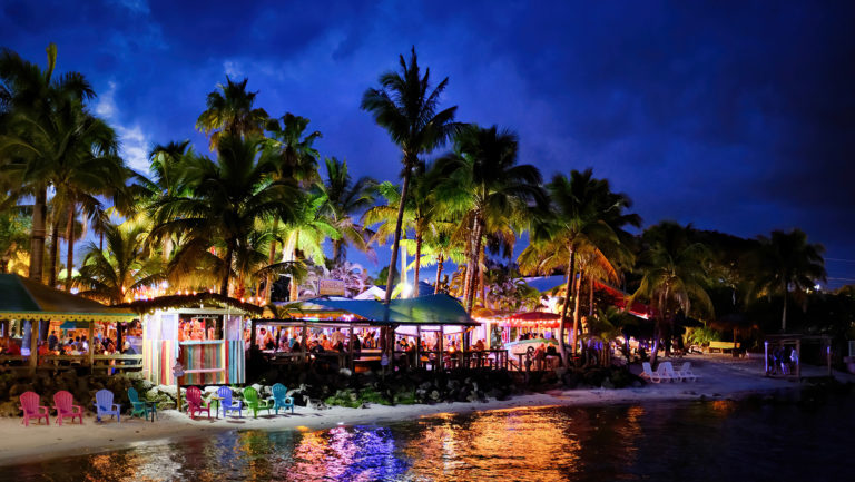 Capt Hirams Resort at Night