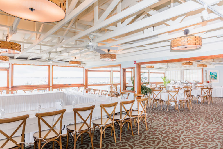 Tiffany Room wedding venue at Capt Hirams Resort