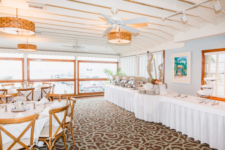 Tiffany Room wedding venue at Capt Hirams Resort