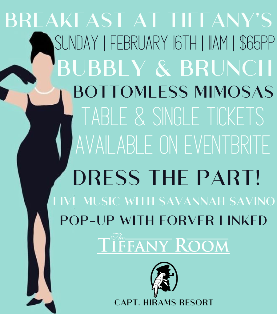 Breakfast at Tiffany's - Sunday February 16th at 11 AM