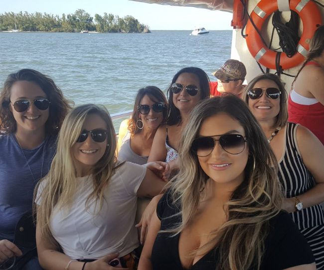 Bachelorette party at Capt Hirams Resort