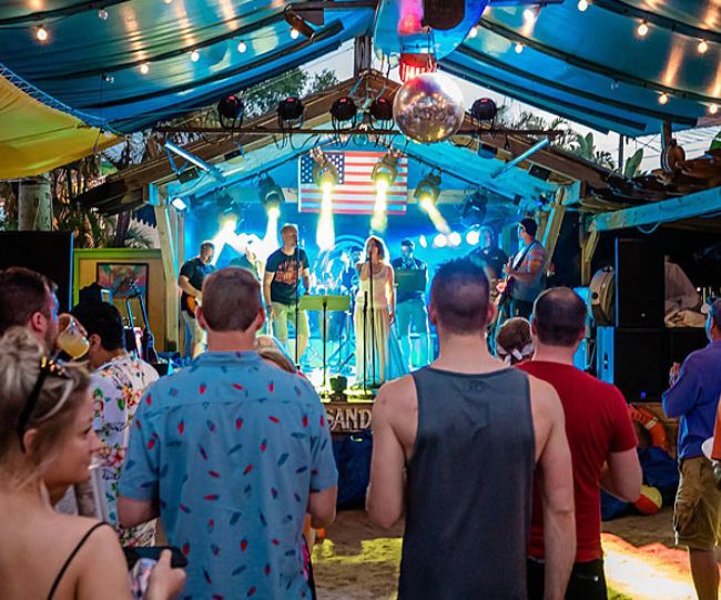 Live music at Capt Hirams Resort