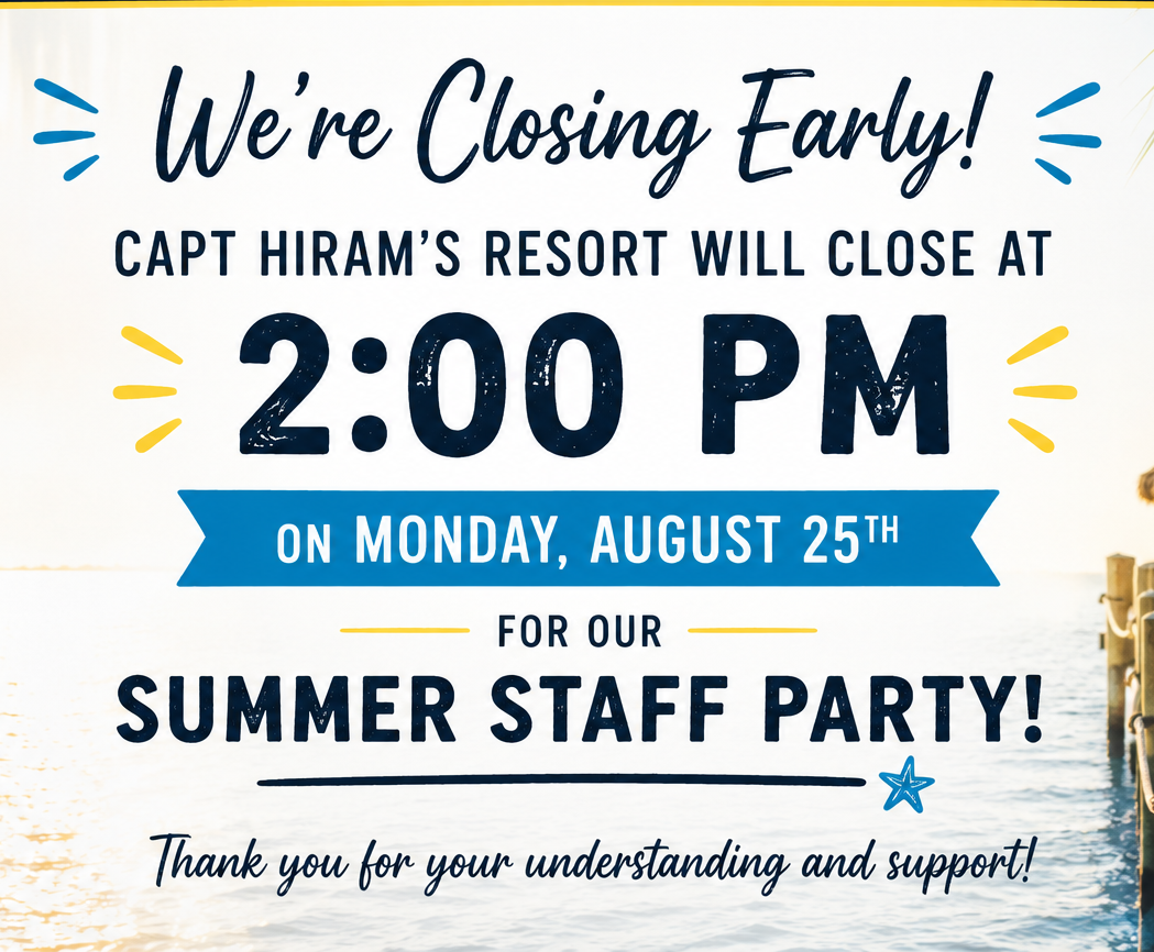 SUMMER STAFF PARTY! Closing at 2PM