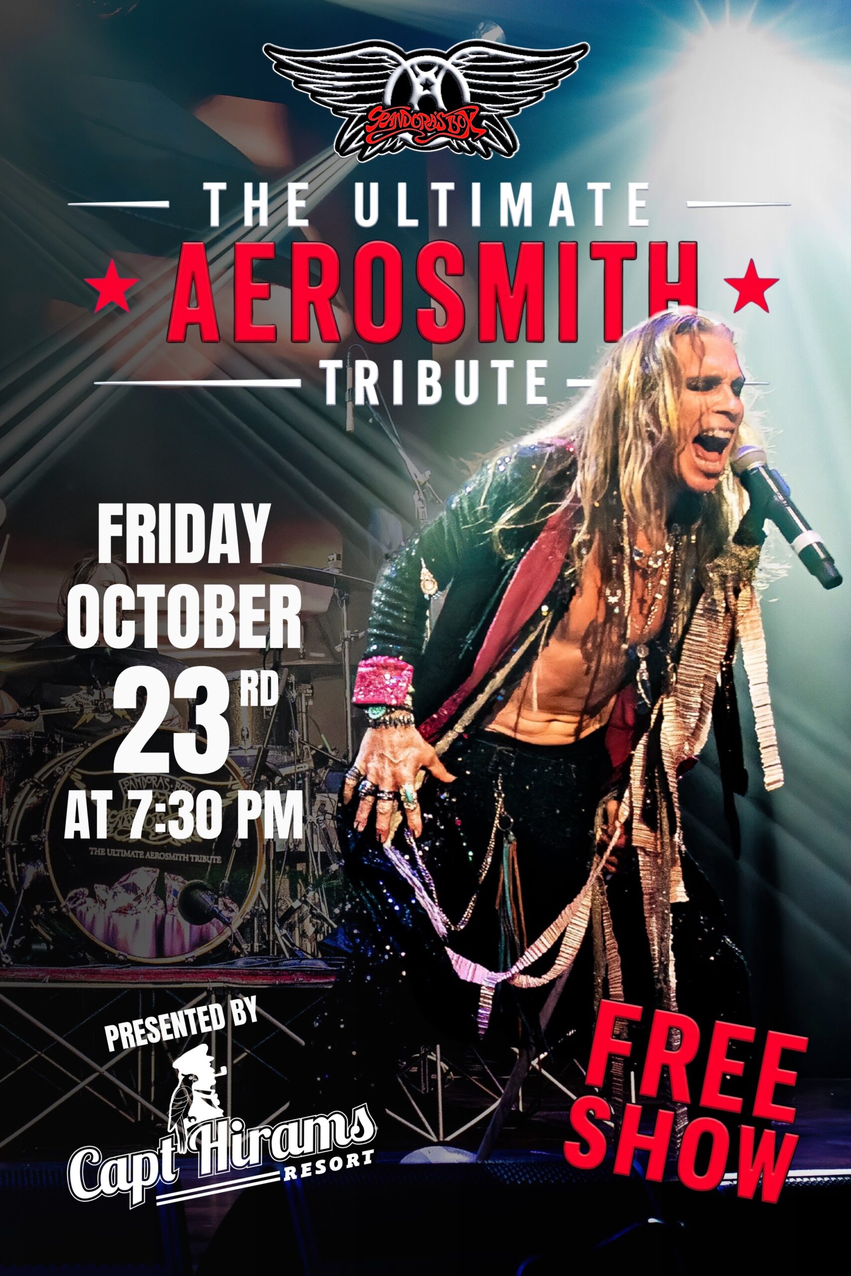 Pandoras Box Aerosmith Tribute with 9 Zero Live opening